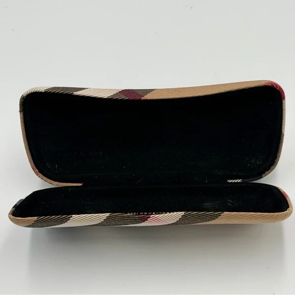 BURBERRY Classic Nova Check Plaid Clam Shell Hard EyeGlass Sunglass Case only - Picture 8 of 12